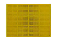 메쉬 스크린 20 ~ 80 밀리미터 두께 노란 색상을 진동시키는 폴리우레탄 고무